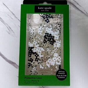 Kate Spade New York iPhone 16 Protective Case‎ Magsafe Floral Clear